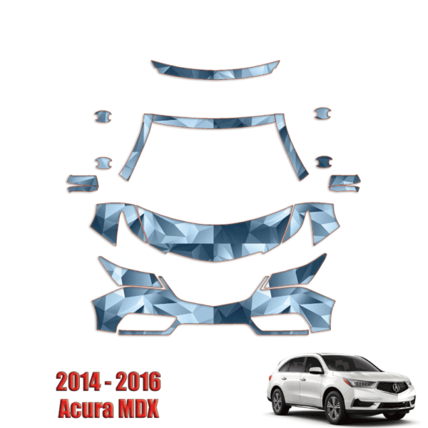2014 – 2016 Acura MDX – Sport Precut Utility Paint Protection PPF Kit –  Partial Front + A Pillars