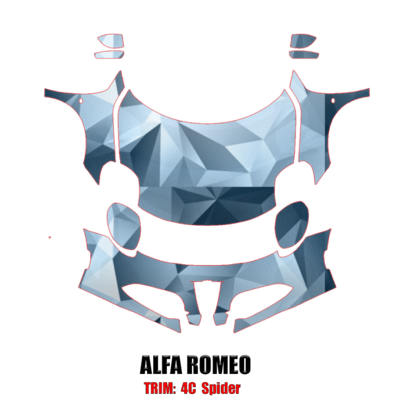 2015-2020 Alfa Romeo 4C Spider Precut Paint Protection PPF Kit – Partial Front