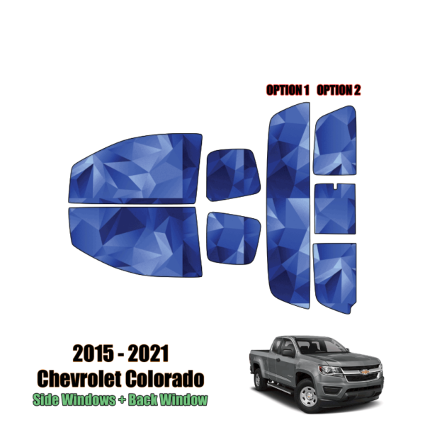 2015-2021 Chevrolet Colorado Extended Cab – Full Truck Precut Window Tint Kit Automotive Window Film