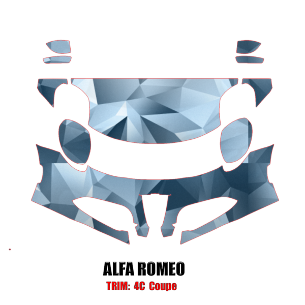 2016-2018 Alfa Romeo 4C Coupe Precut Paint Protection PPF Kit – Partial Front