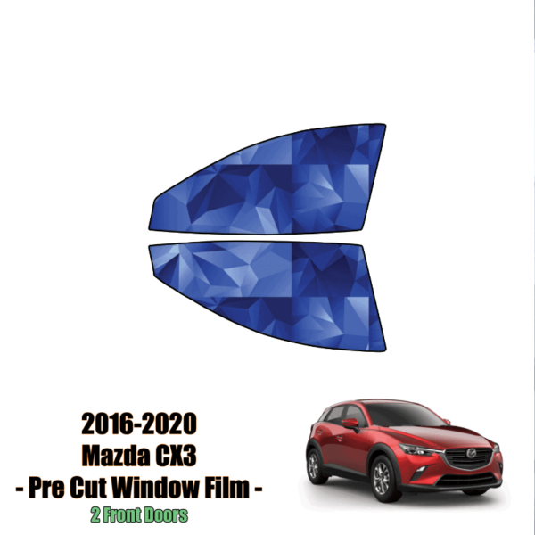 2016 – 2021 Mazda CX3 – 2 Front Doors Windows Precut Window Tint Kit Automotive Window Film
