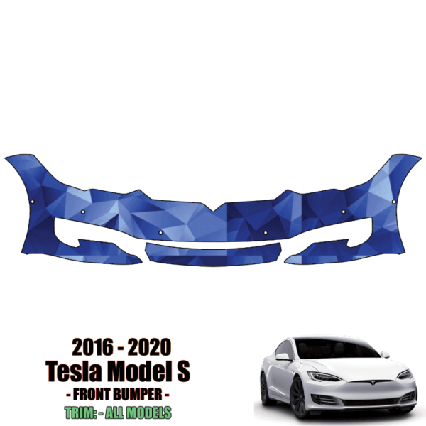 2016-2021 Tesla Model S – Precut Paint Protection Kit (PPF) Front Bumper