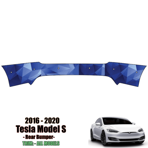 2016-2021 Tesla Model S – Precut Paint Protection Kit (PPF) Rear Bumper