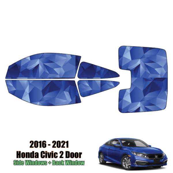 2016-2021 Honda Civic 2 Door – Full Coupe Precut Window Tint Kit Automotive Window Film