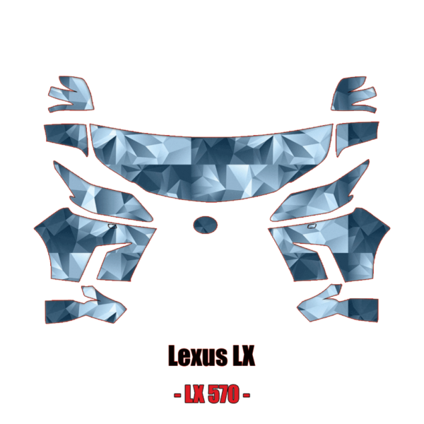 2020 – 2022 Lexus LX 570 Pre-Cut Paint Protection Kit (PPF) – Partial Front