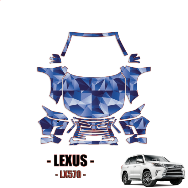 2016 – 2021 Lexus LX570 Pre Cut Paint Protection Kit – Full Front + A Pillars + Rooftop