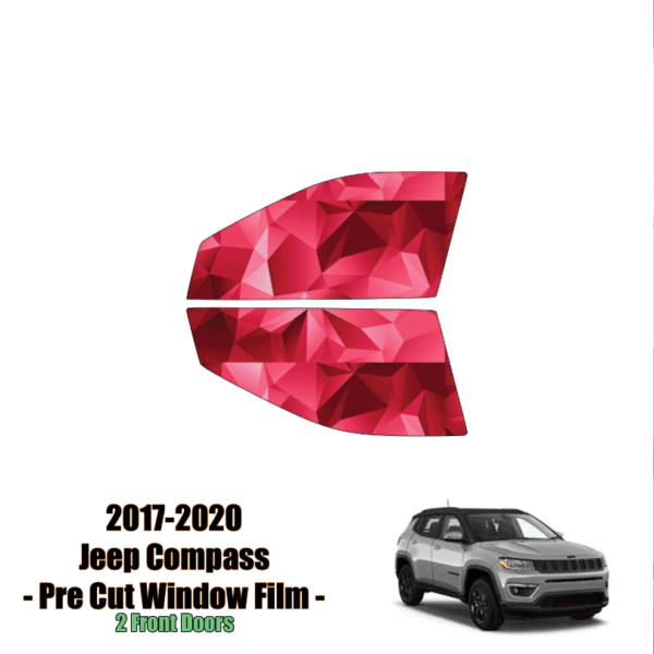 2017-2020 Jeep Compass – 2 Front Windows Precut Window Tint Kit Automotive Window Film