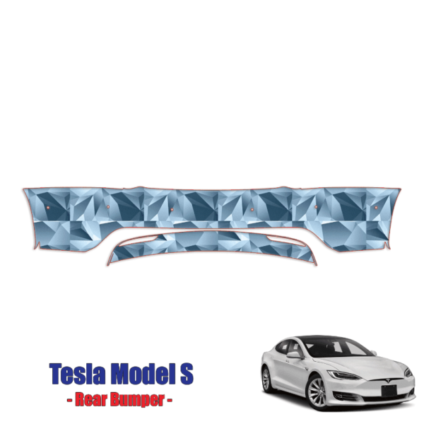 2017-2021 Tesla Model S – Precut Paint Protection Kit (PPF) Full Rear Bumper