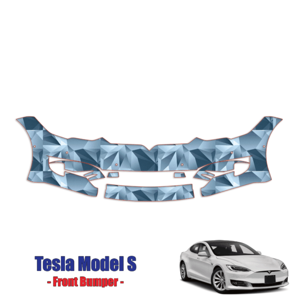 2017-2021 Tesla Model S – Precut Paint Protection Kit (PPF) Full Front Bumper