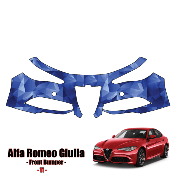 2017-2024 Alfa Romeo Giulia TI Precut Paint Protection Kit – Front Bumper