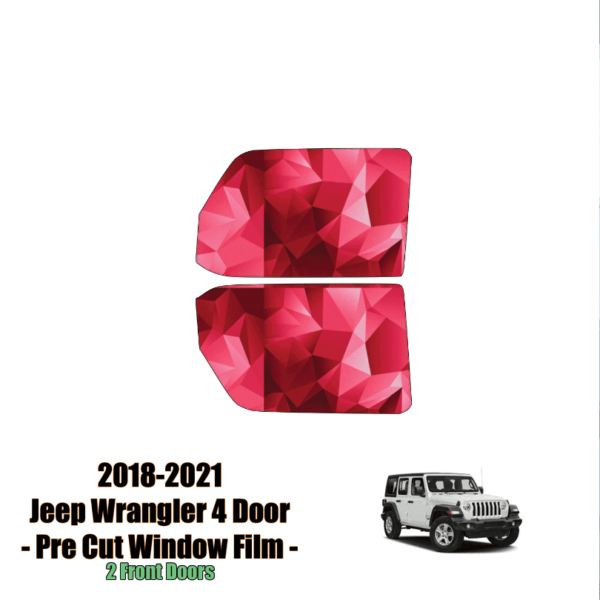 2018-2021 Jeep Wrangler – 2 Front Windows Precut Window Tint Kit Automotive Window Film