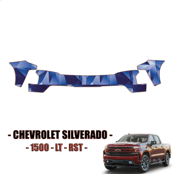 2019-2021 Chevrolet Silverado 1500, LT, RST Paint Protection Kit – Front Bumper