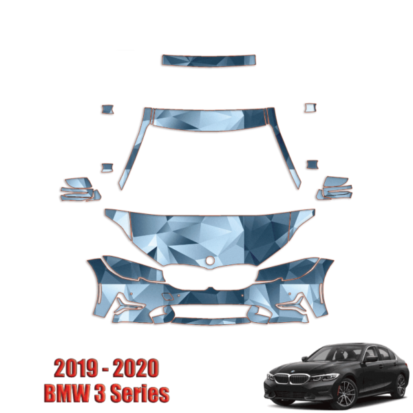 2019-2023 BMW 3-Series Precut Paint Protection PPF Kit – Partial Front