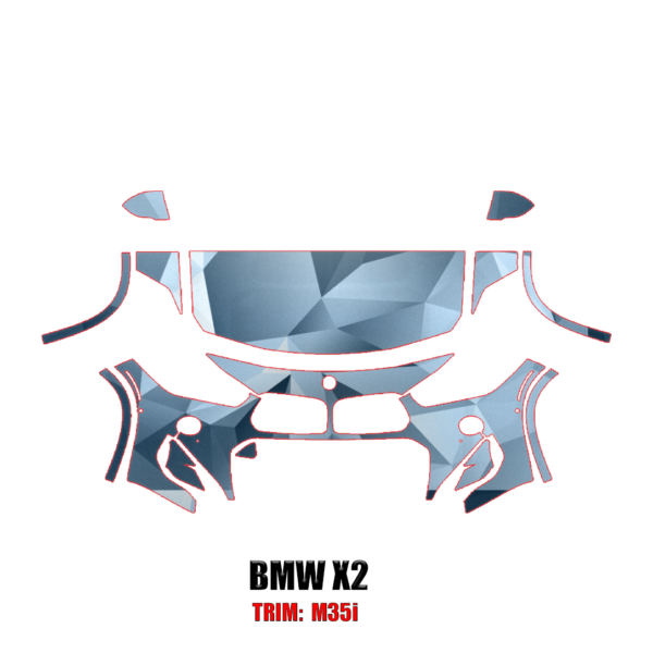 2019-2020 BMW X2 M35i Precut Paint Protection PPF Kit – Partial Front