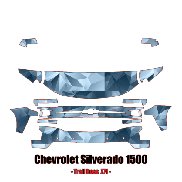 2019-2021 Chevrolet Silverado1500 LT Trail Boss Precut Paint Protection Kit – Partial Front