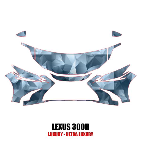 2019-2024 Lexus ES300H Precut Paint Protection Kit – Partial Front