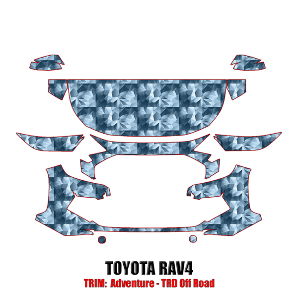 2019-2024 Toyota Rav4 Precut Paint Protection PPF Kit – Partial Front