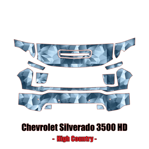 2022-2024 Chevrolet Silverado 3500HD Precut Paint Protection Kit PPF – Partial Front