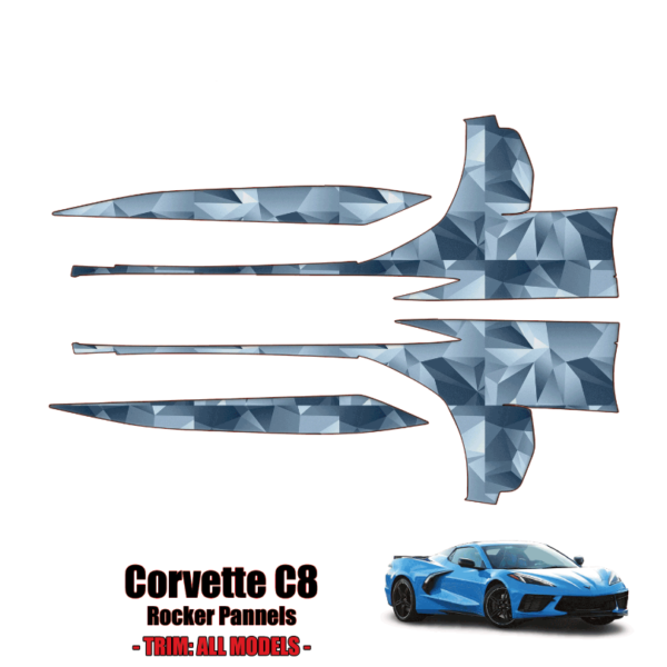 2020-2024 Chevrolet Corvette C8 Stingray Precut Paint Protection Kit – Rocker Panels