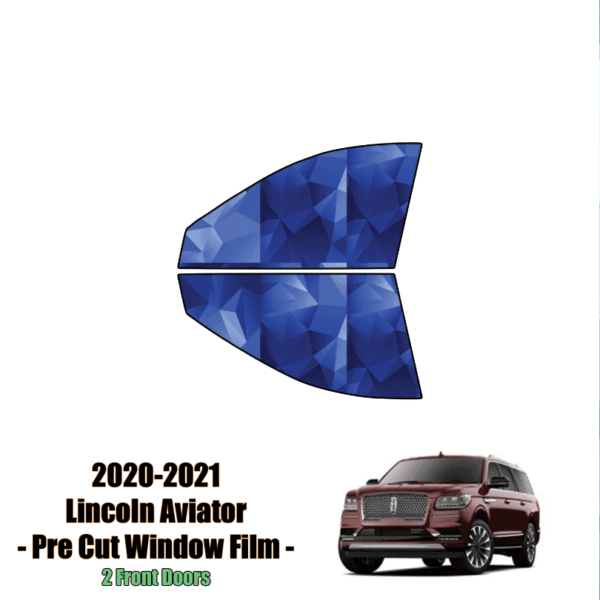 2020-2024 Lincoln Aviator – 2 Front Windows PPF Precut Window Tint Kit Automotive Window Film