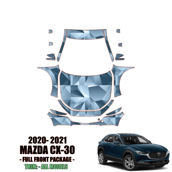 2020-2021 Mazda CX-30 Precut Paint Protection PPF Kit – Bumper Step