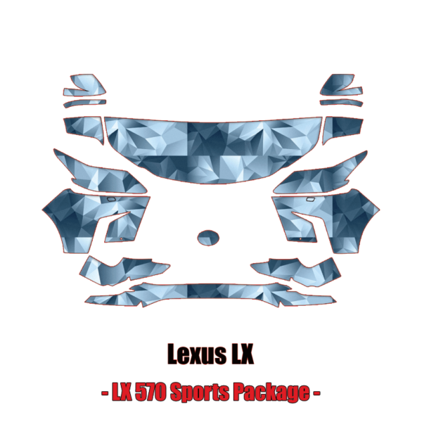 2020-2022 Lexus LX570 Pre-Cut Paint Protection Kit (PPF) – Partial Front