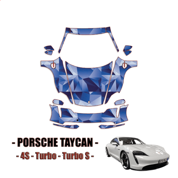 2020-2024 Porsche Taycan Precut Paint Protection Kit – Full Front+