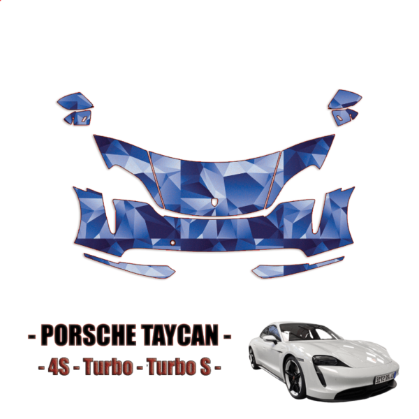 2020-2024 Porsche Taycan Precut Paint Protection Kit  – Partial Front
