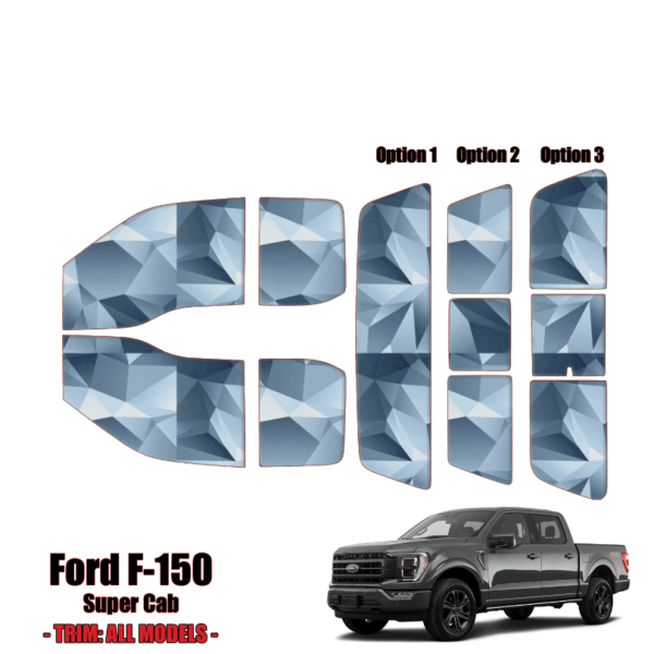 2021-2024 Ford F150 – Super Cab Precut Window Tint Kit