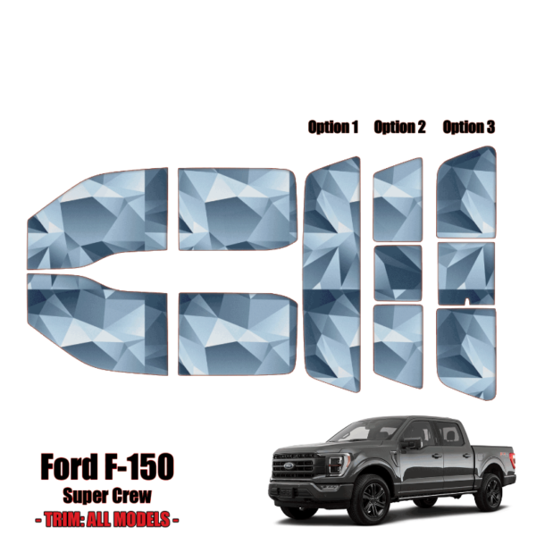 2021 – 2024 Ford F150 – Super Crew Precut – Window Tint Kit