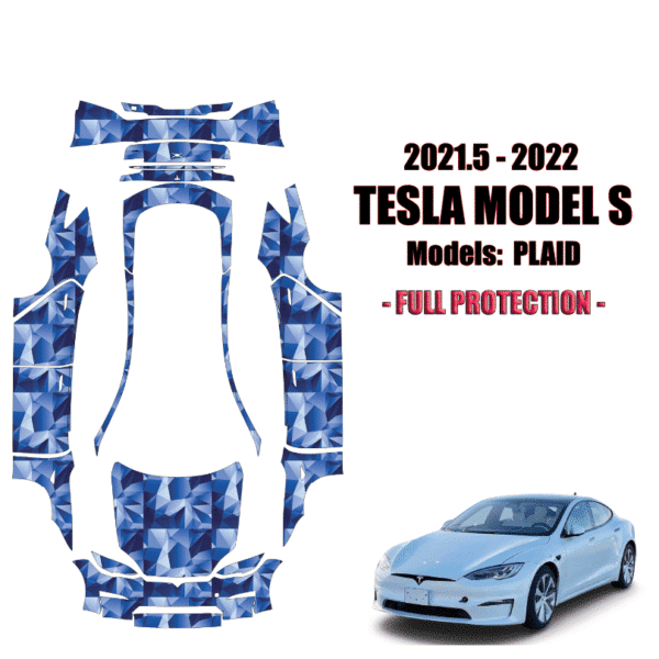 2021.5- 2024 Tesla Model S Plaid Paint Protection Kit (Full Wrap)
