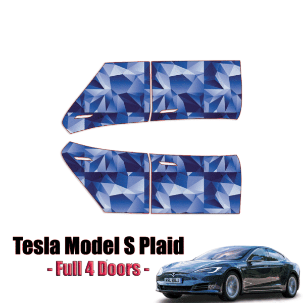 2021.5-2024 Tesla Model S-Plaid Precut Paint Protection Kit – Full 4 Doors