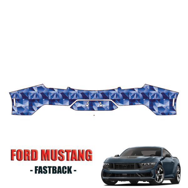 2024-2025 Ford Mustang Fastback Precut Paint Protection PPF Kit – Rear Bumper