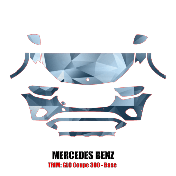 2024 Mercedes-Benz GLC Coupe 300 AMG Precut Paint Protection Kit – Partial Front