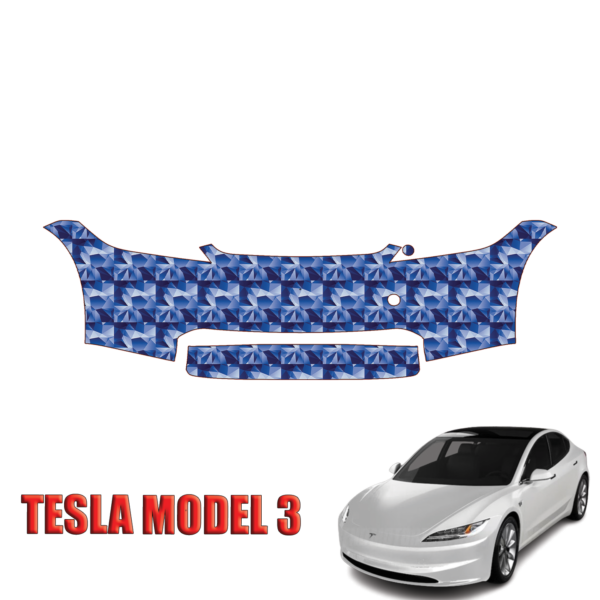 2024-2025 Tesla Model 3 Precut Paint Protection Kit – Front Bumper