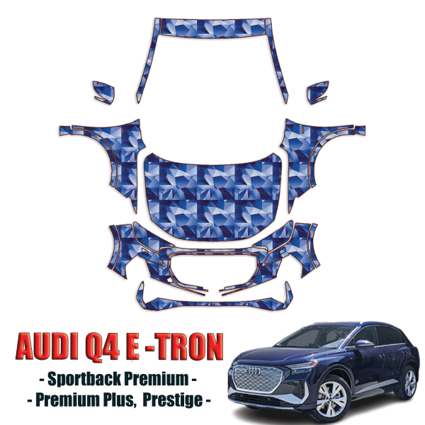 2022 Audi Q4 E-Tron Sportback Precut Paint Protection Kit – Full Front+