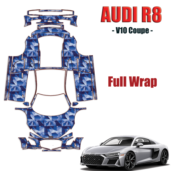 2020-2022 Audi R8 V10 Coupe Precut Paint Protection Kit – Full Wrap Vehicle