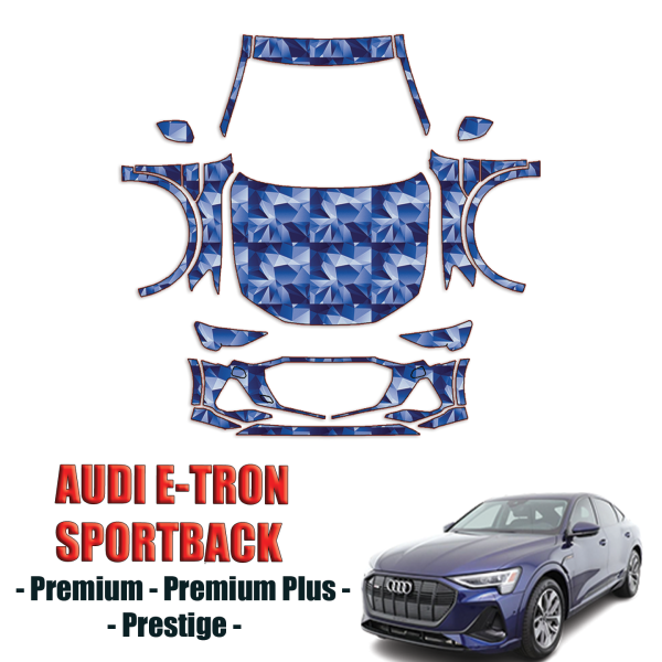 2021-2023 Audi E-Tron Sportback Precut Paint Protection Kit – Full Front+