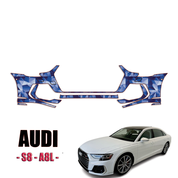 2022-2024 Audi S8 – A8L Precut Paint Protection Kit – Front Bumper