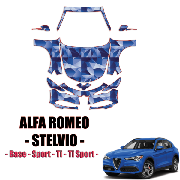 2018-2024 Alfa Romeo Stelvio Precut Paint Protection Kit-Full Front+