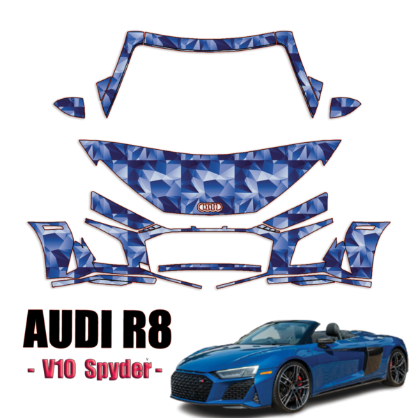 2020 – 2023 Audi R8 V10 SPYDER Precut Paint Protection Kit – Partial Front