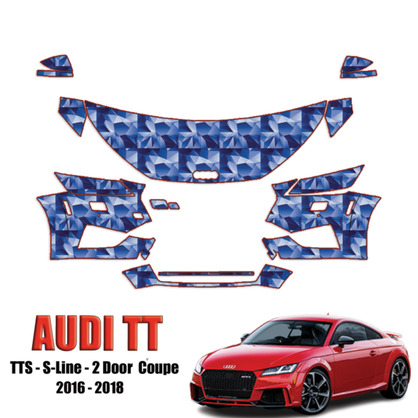 2016-2018 Audi TT Precut Paint Protection Kit – Partial Front