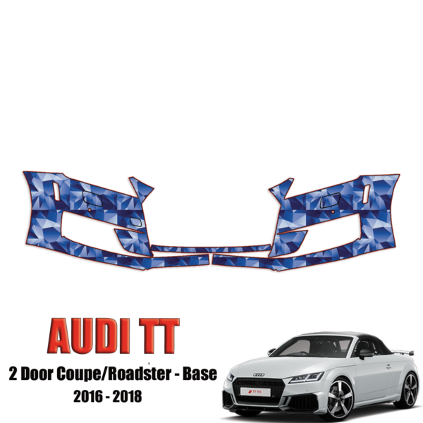 2016-2018 Audi TT – 2 Door Coupe/Roadster Base Precut Paint Protection Kit – Front Bumper