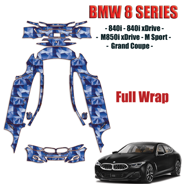 2020-2022 BMW 8-Series Grand Coupe Precut Paint Protection Kit – Full Wrap Vehicle