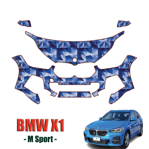 2020-2024 BMW X1 M-Sport Precut Paint Protection Kit (PPF) – Partial Front