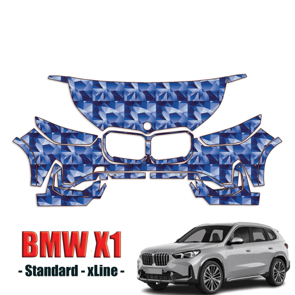 2023-2024 BMW X1 Standard xLine Precut Paint Protection PPF Kit – Partial Front
