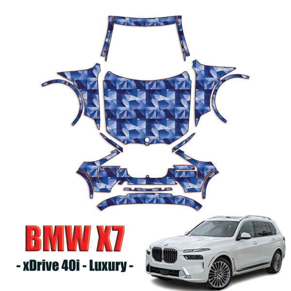 2023-2024 BMW X7 xDrive40i Luxury Precut Paint Protection Kit – Full Front+