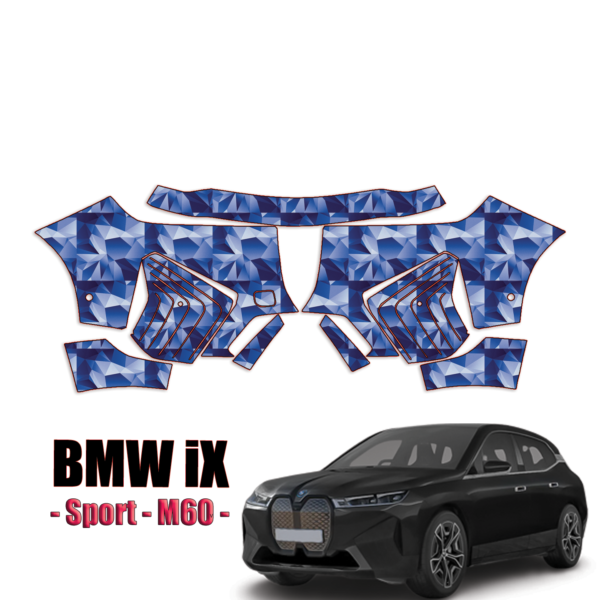 2022-2024 BMW iX – Sport, M60 Precut Paint Protection Kit – Front Bumper