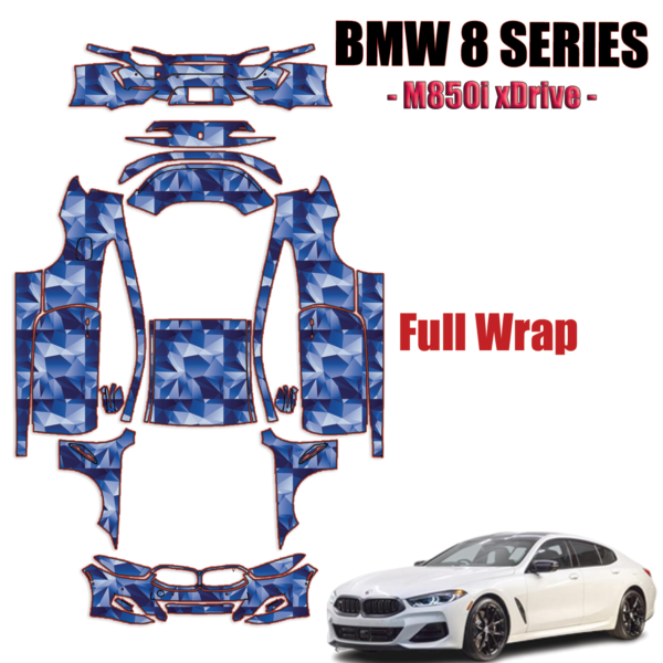 2019-2024 BMW 8 Series – M850i xDrive Precut Paint Protection Kit – Full Wrap Vehicle