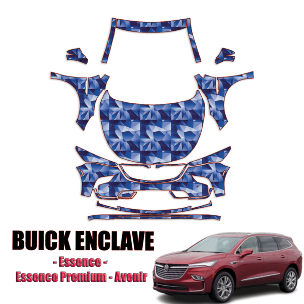 2022-2024 Buick Enclave – Essence, Essence Premium, Avenir Pre Cut Paint Protection Kit – Full Front + A Pillars + Rooftop